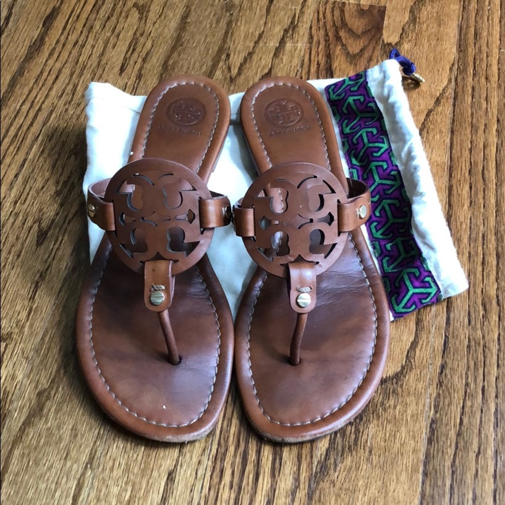 Tory Burch Miller Sandals Patent Leather